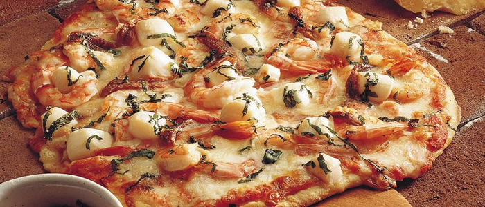 French Seafood Pizza  10" Stuffed Crust 